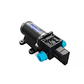 High Performance Industrial Pump With Black Body Blue Connectors And Mounting Brackets