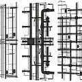 Building Construction Pipe System Design With Structural Layout And Engineering Details 3d model