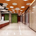 Modern Front Desk 3d model