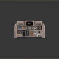 Professional Control Console with Colored Buttons Adjustment Knobs Digital Display and Control Sections