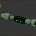 Futuristic Mechanical Weapon Featuring Silver Metal Body Black Grip and Detailed Design