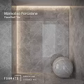 Marmolino Pancelane Floor Wall Tile With Gray Marble Texture For Interior Design