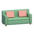 Modern Cozy Living Room With Stylish Sofa And Functional Coffee Table Set