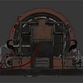 Advanced Industrial Machinery System With Cylindrical Body And Metal Components