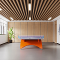 Modern Table Tennis Room Table Tennis Hall 3d model