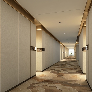 Hotel Corridor 3d model