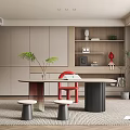 Modern study 3d model