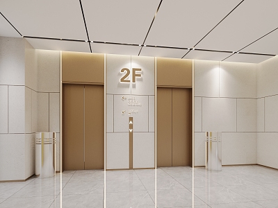 Elevator Hall Elevator Corridor Elevator 3d model