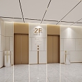 Elevator Hall Elevator Corridor Elevator 3d model