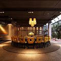 Luxurious Wine Cellar Interior Design With Wooden Dining Table Purple Chairs And Wine Racks