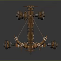 Siege Vehicle Siege Crossbow Arrow Mechanical Crossbow Shift Bow Arrow 3d model