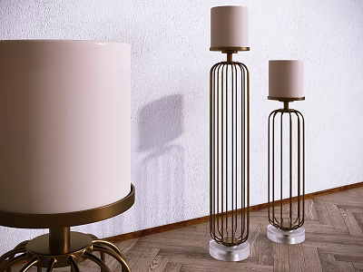 Light Luxury Candlestick Simple Candlestick 3d model