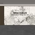 Modern Front Desk Background Wall Simple Background Wall Front Desk Reception Area Background Wall Company Front Desk Background Wall 3d model