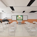 Modern Music Classroom Classroom 3d model