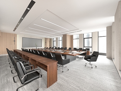 Large conference room table model