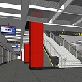 Subway Station 3d model