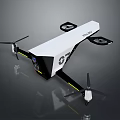Advanced Space Exploration Drone With High Tech Camera And Propellers