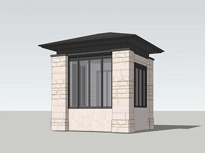 modern sentry box 3d model