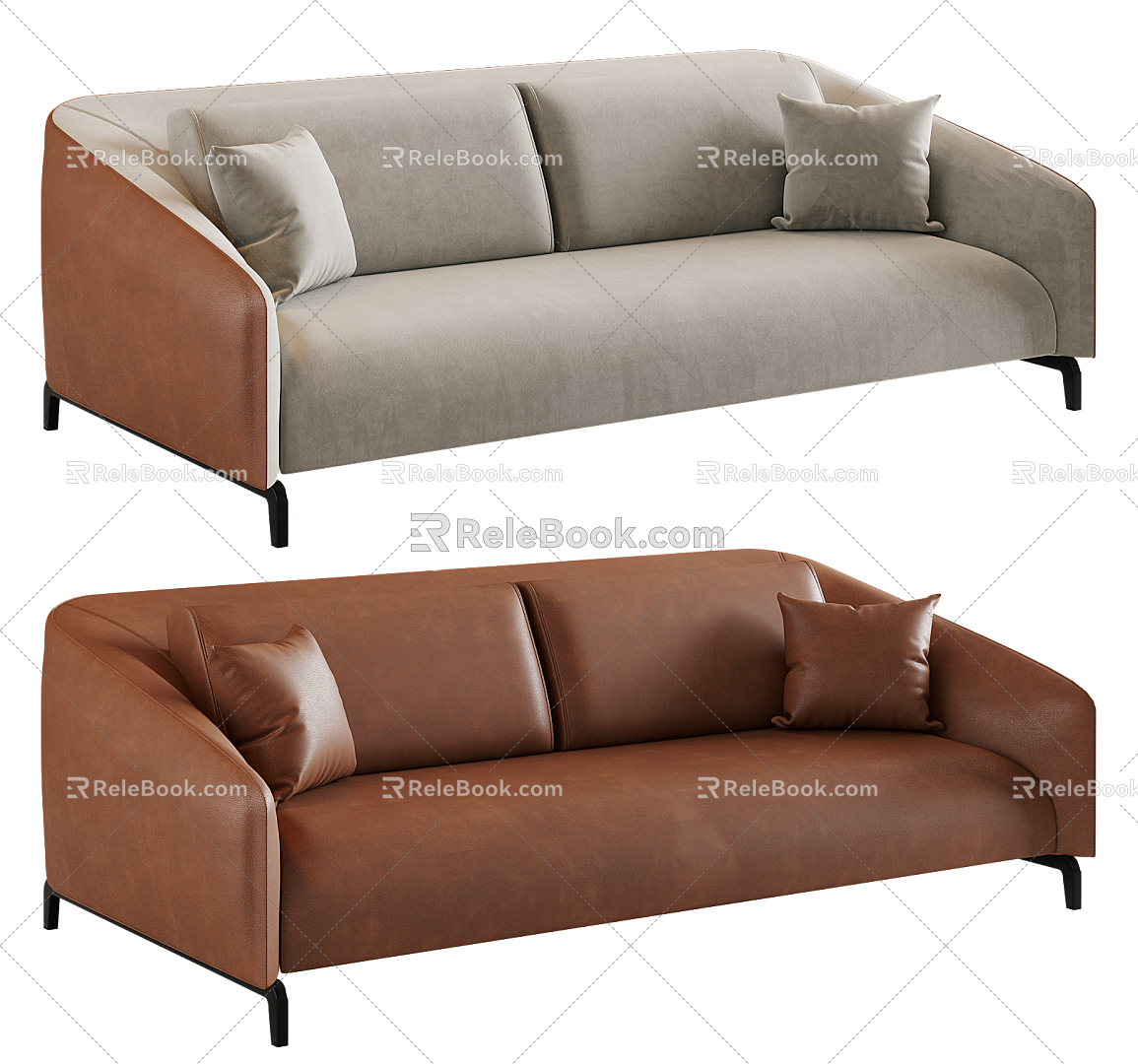 Modern Multiplayer Sofa 3d model