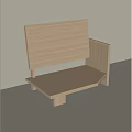 Modern Wooden Single Chair With Minimalist Design And Ergonomic Backrest