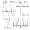 Palmer Polished Nickel Chandelier With White Fabric Shades And Elegant Lighting Design