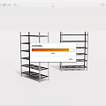 Heavy Duty Metal Multi Tiered Storage Shelves For Industrial Display Use