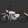 Motorcycle Two-wheeled Motorcycle Cross-country Motorcycle Road Race Motorcycle Motor Vehicle Transport 3d model