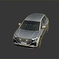 Audi Silver SUV With Modern Sleek Design LED Headlights And Reflective Body