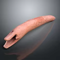 Pink Cracked Surface Equipment Tool With Elongated Shape And Smooth Base 3d model