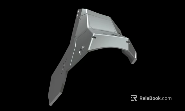 Metal Mechanical Part 3D Model With Engineering Design Structure Details 3d model