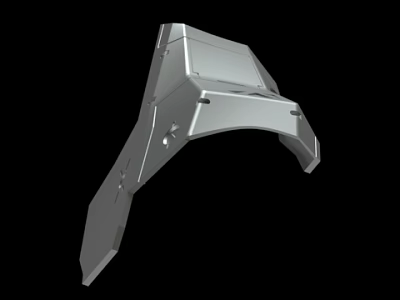 Metal Mechanical Part 3D Model With Engineering Design Structure Details 3d model