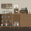 Modern Sideboard Combination 3d model