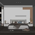 Modern Bedroom Interior Design With Bed Nightstands Area Rug And Accent Chair