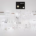 Stylish Chandelier Designs With Various Shapes On Display In Exhibition Space