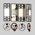 Chinese Style Wall Lamps With Traditional Decorative Patterns And Various Shapes