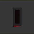 Sleek Modern Gray Computer Case With Red LED Strip And Front Panel Design