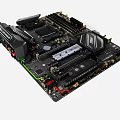Modern Computer Motherboard 3d model