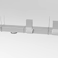 Modern Public Chair With Modular Structure And Metal Frame For Public Spaces