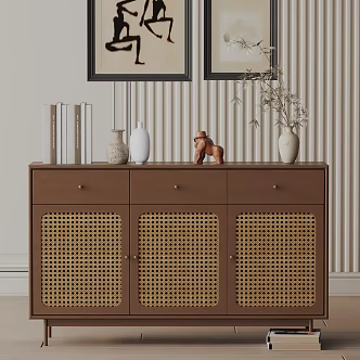 Modern Entrance Cabinet 3d model