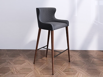 Modern Bar Chair 3d model