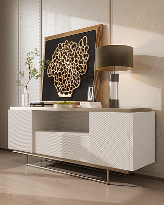 Modern Decorative Side Cabinet Entrance Cabinet Sideboard Cabinet of Five Buckets 3d model