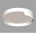Modern Round White Ceiling Light With Soft Illumination And Minimalist Design 3d model