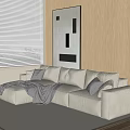 Modern Multiplayer Sofa 3d model
