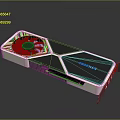 High Performance RTX 4090 Graphics Card With Cooling Fan And Modern Design
