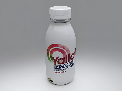 Yalla Lactose Free Pasteurized Milk Bottle Essential Household Product For Daily Use 3d model
