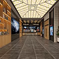 Modern Cinema Interior With Comfortable Seats Large Screen And Warm Ambient Lighting Design