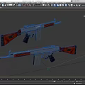 G3 Automatic Rifle Submachine Gun Machine Gun Machine Gun Semi-automatic Rifle Assault Rifle Firearms Low Face Number Low Model Simple Model Game Movie and TV Level Realistic 3d model