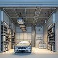 Industrial LOFT s shop car modification shop 3d model