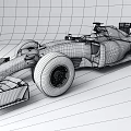 Blue Formula 1 Race Car With Santander Logo Bridgestone Tires And Streamlined Design