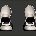 Fashionable Beige And Black High Heels With Round Toe And Square Metal Buckle